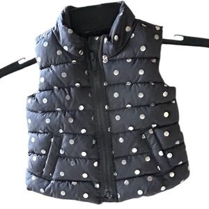 Old Navy Baby Polka Dot Puffer Vest